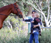 Jennifer Garner Takes Samuel To See The Horses 