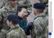 Princess Anne presents Afgham medals to soldiers of the Household Cavalry at Combermere Barracks, Windsor, Britain - 04 Dec 2013