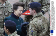 Princess Anne presents Afgham medals to soldiers of the Household Cavalry at Combermere Barracks, Windsor, Britain - 04 Dec 2013