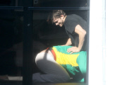 *EXCLUSIVE* Ashton Kutcher gets in a Good Workout with Jiu-Jitsu