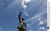 Statue of Nelson Mandela in Cape Town South Africa. - 08 Dec 2012