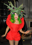 Lady Gaga as a Xmas Tree