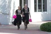 Eva and Adele take a Sunday stroll in Miami