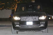Jason Bateman and Amanda Anka depart Jennifer Aniston's Holiday Party