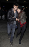 Taylor Lautner and his girlfriend Marie Avgeropoulos: Date night at the Jay Z Concert