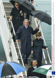 President Barack Obama arriving at Waterkloof Air Force Base Airport in Pretoria, South Africa - 10 Dec 2013
