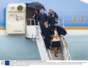 President Barack Obama arriving at Waterkloof Air Force Base Airport in Pretoria, South Africa - 10 Dec 2013