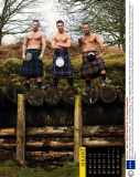 'Men In Kilts' 2014 calendar, Britain - 10 Dec 2013