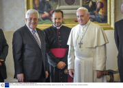 Pope Francis Meets the President of the Palestinian National Authority Mahmoud Abbas, Vatican City, Rome, Italy - 17 Oct 2013