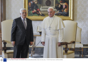 Pope Francis Meets the President of the Palestinian National Authority Mahmoud Abbas, Vatican City, Rome, Italy - 17 Oct 2013