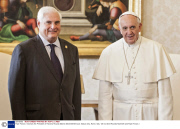 Pope Francis I receives the President of Panama Ricardo Alberto Martinelli Berrocal, Vatican City, Rome, Italy - 26 Oct 2013