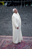 Pope Francis venerates Immaculate Conception statue