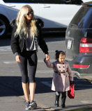 EXCLUSIVE - Kimberly Stewart goes to school rumpled and casual