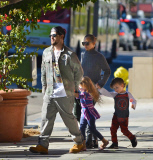 Nicole Richie and Family Leave the Baby2Baby Holiday Party