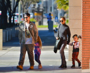 Nicole Richie and Family Leave the Baby2Baby Holiday Party