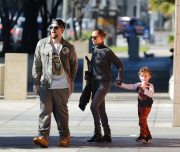 Nicole Richie and Family Leave the Baby2Baby Holiday Party