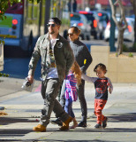 Nicole Richie and Family Leave the Baby2Baby Holiday Party