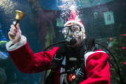 Santa Claus is coming - tauchender Weihnachtsmann