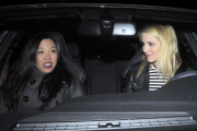 *EXCLUSIVE* Dianna Agron gets a parking ticket after girl's night out