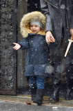 *EXCLUSIVE* Flynn gets a taste for snow while out with Miranda Kerr