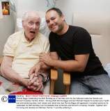 Ronnie Biggs Celebrating His 80th Birthday as a Free Man with His Son Michael Inside the Norfolk and Norwich Hospital, Norfolk, Britain - 08 Aug 2009