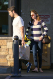 *EXCLUSIVE* Josh Bowman and Emily VanCamp go for a grocery run