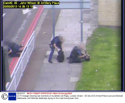 CCTV footage showing last moments of murdered Lee Rigby, London, Britain - 09 Dec 2013
