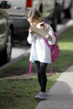 Alessandra Ambrosio picks up a Hungry Anja from School
