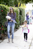 Alessandra Ambrosio picks up a Hungry Anja from School