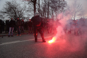 Ausschreitungen bei Demo an der Roten Flora