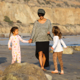 Halle Berry and Nahla enjoy some mother-daughter time at the beach