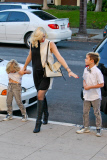 Gwen Stefani and her boys have a fashionable church arrival