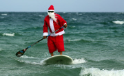 Santa on the waves