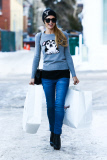Paris Hilton is a happy Boogies Shopper
