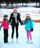 Denise Richards with Daughters on Vacation