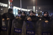 Violent protest in Istanbul