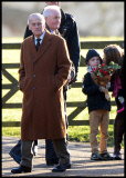 The Queen attends Church at Sandringham
