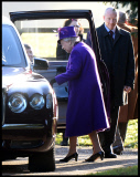 The Queen attends Church at Sandringham