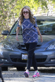 A Healthy Looking Amanda Bynes takes a stroll with her Parents - Part 2