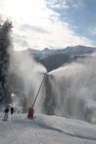 Der Wintersportort Meribel 