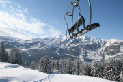 Der Wintersportort Meribel 