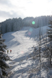 Der Wintersportort Meribel 