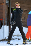 Exclusif: Clotilde Courau et Emmanuel-Philibert de Savoie skient a Gstaad. NC/NW