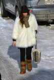 Exclusif: Andrea Casiraghi et sa femme Tatiana, à Gstaad. NC/NW