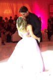 Kaley Cuoco and Ryan Sweeting share a kiss during their First Dance