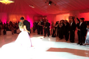 Kaley Cuoco and Ryan Sweeting share a kiss during their First Dance