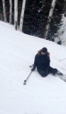 KIM AND KOURTNEY KARDASHIAN PERFORM TRICKS ON THE SLOPES