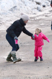 *EXCLUSIVE* Pink and Willow have a Snowy New Years Day with Family