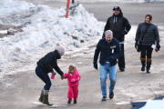 *EXCLUSIVE* Pink and Willow have a Snowy New Years Day with Family