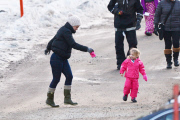*EXCLUSIVE* Pink and Willow have a Snowy New Years Day with Family